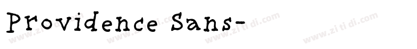 Providence Sans字体转换